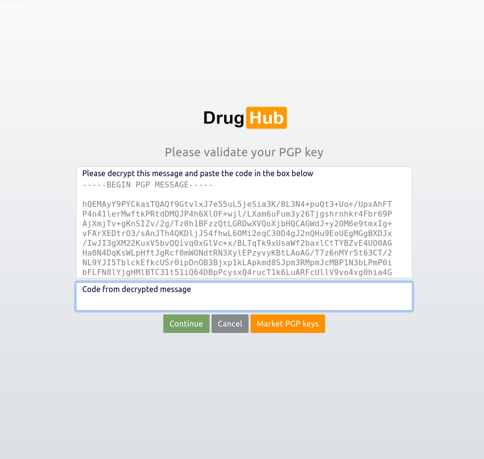 DrugHub Market user education - PGP and Monero setup guides for secure transactions